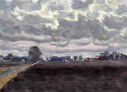 E.Conyers Barker Rainclouds Holland Marsh