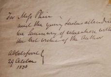 Sir Walter Scott letter