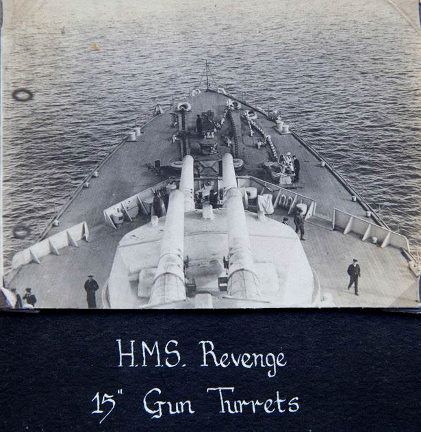 HMS Revenege gun turrets