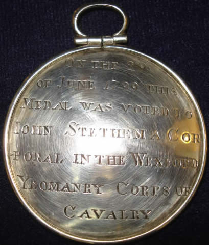 Relief of Wexford town silver gallantry medal 